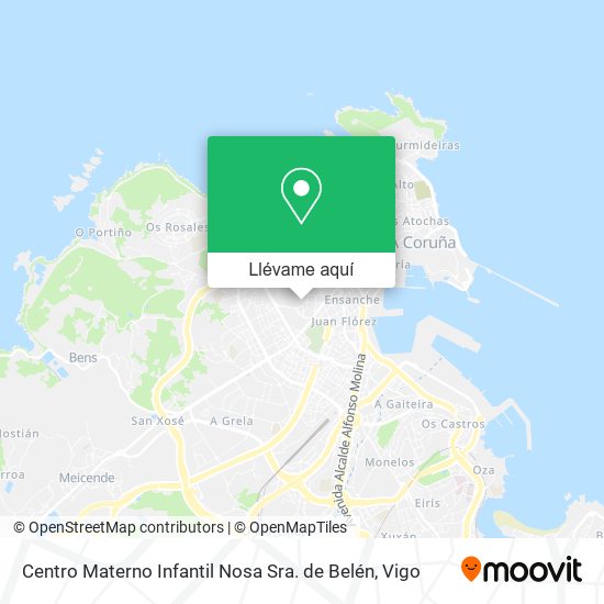 Mapa Centro Materno Infantil Nosa Sra. de Belén