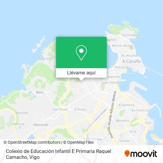 Mapa Colexio de Educación Infantil E Primaria Raquel Camacho