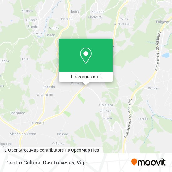 Mapa Centro Cultural Das Travesas