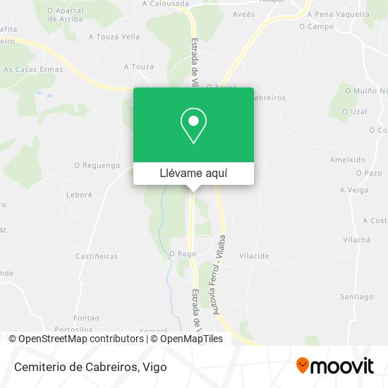 Mapa Cemiterio de Cabreiros