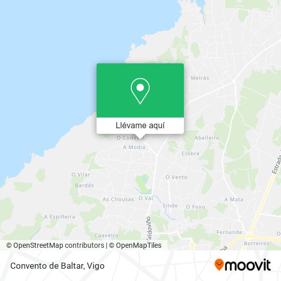 Mapa Convento de Baltar