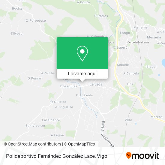 Mapa Polideportivo Fernández González Laxe