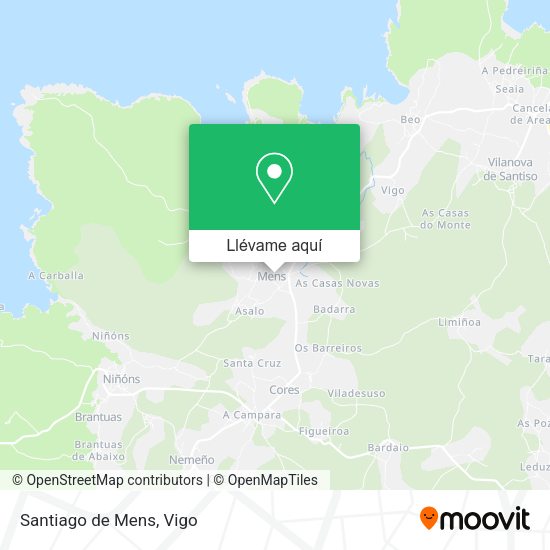 Mapa Santiago de Mens