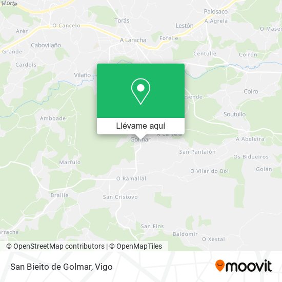 Mapa San Bieito de Golmar