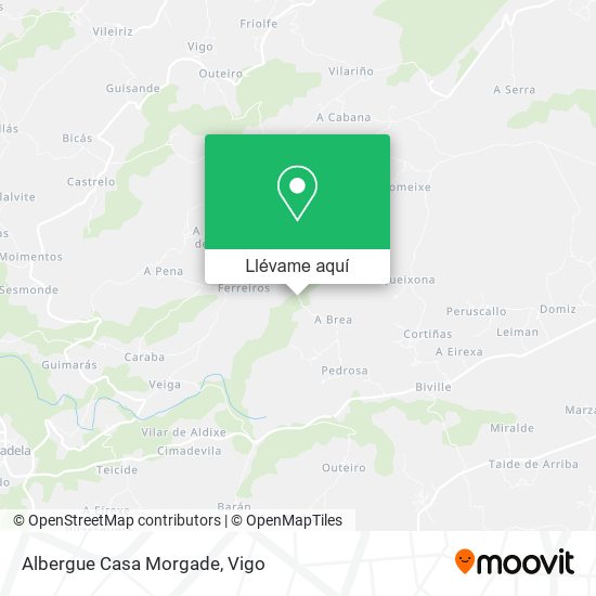 Mapa Albergue Casa Morgade