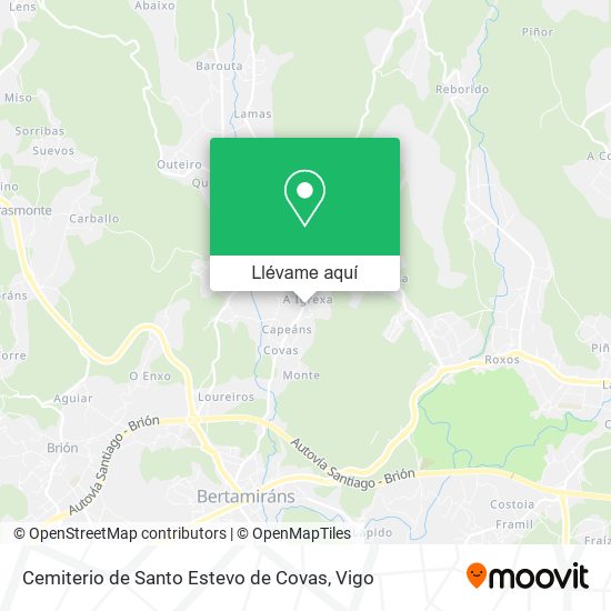 Mapa Cemiterio de Santo Estevo de Covas