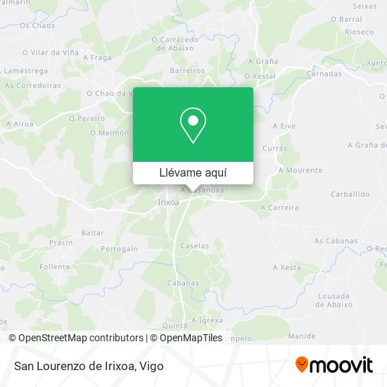 Mapa San Lourenzo de Irixoa