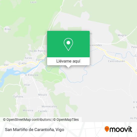 Mapa San Martiño de Carantoña