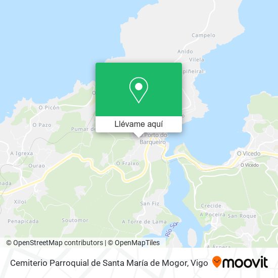 Mapa Cemiterio Parroquial de Santa María de Mogor