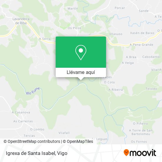 Mapa Igrexa de Santa Isabel