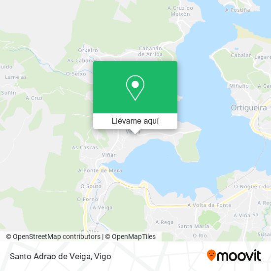 Mapa Santo Adrao de Veiga