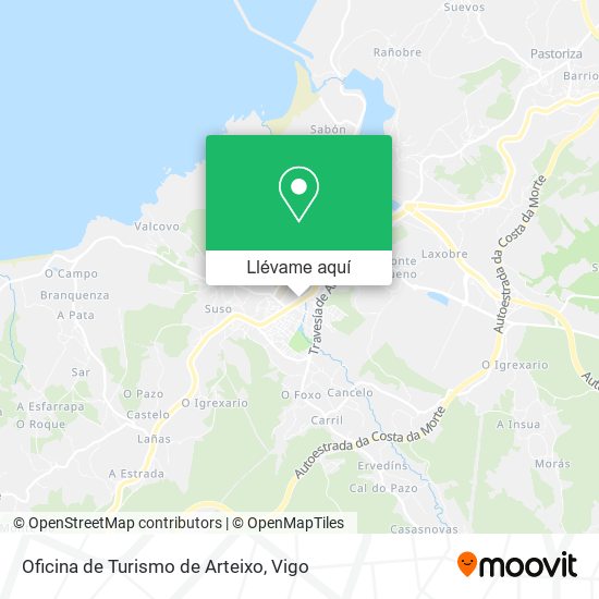 Mapa Oficina de Turismo de Arteixo