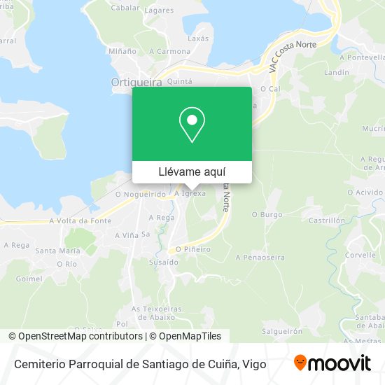 Mapa Cemiterio Parroquial de Santiago de Cuiña