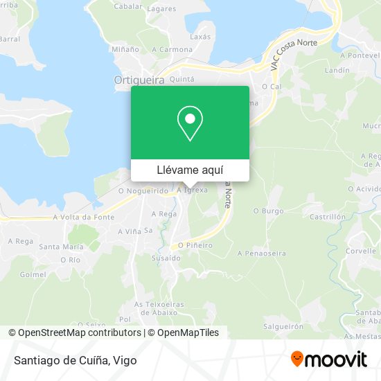 Mapa Santiago de Cuíña