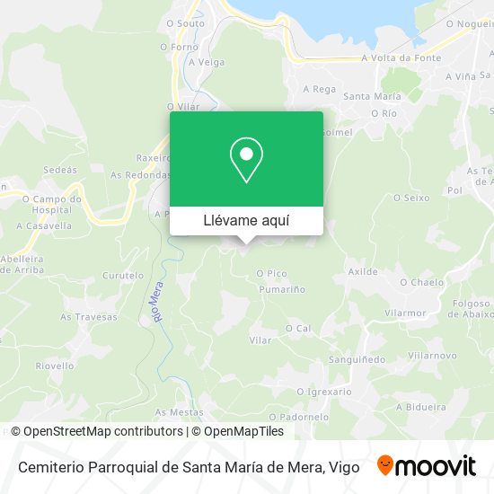 Mapa Cemiterio Parroquial de Santa María de Mera