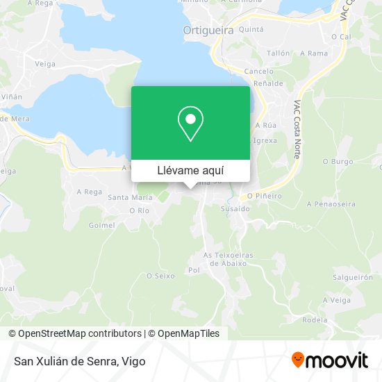 Mapa San Xulián de Senra