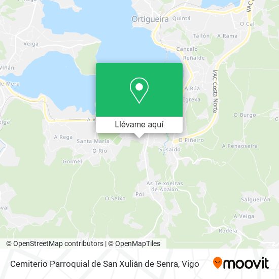 Mapa Cemiterio Parroquial de San Xulián de Senra