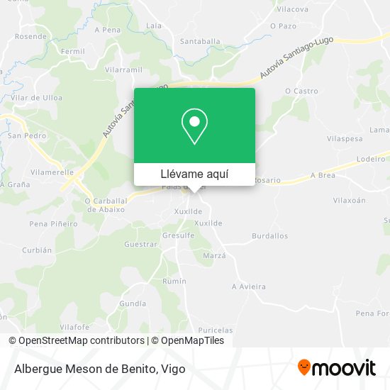 Mapa Albergue Meson de Benito