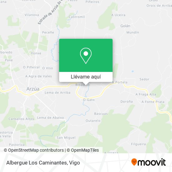 Mapa Albergue Los Caminantes