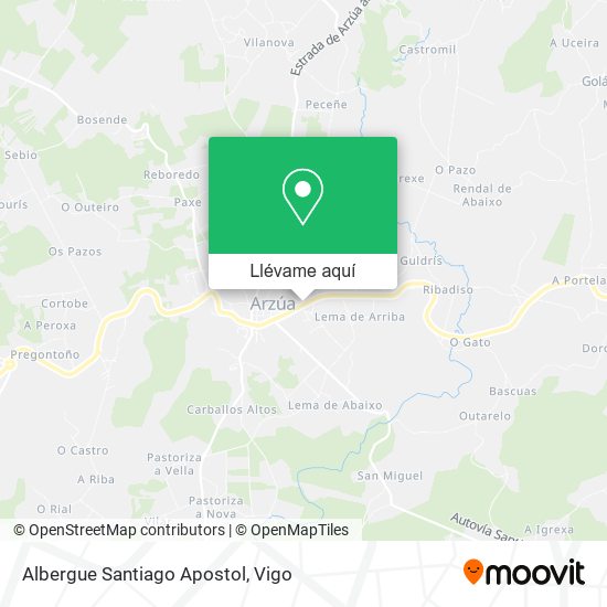 Mapa Albergue Santiago Apostol