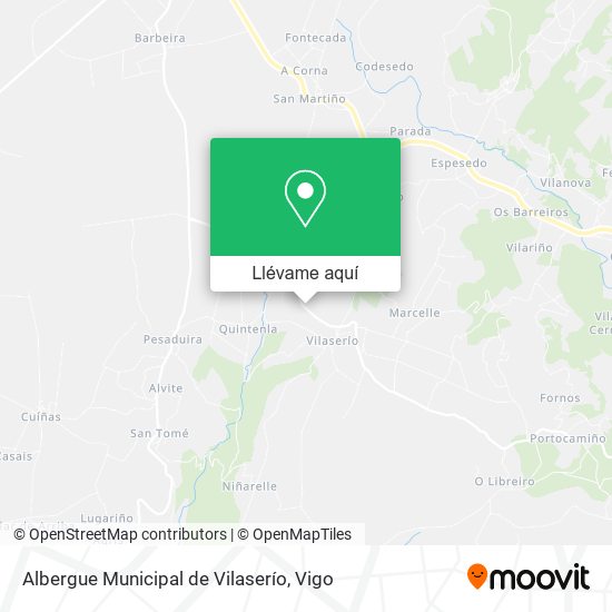 Mapa Albergue Municipal de Vilaserío