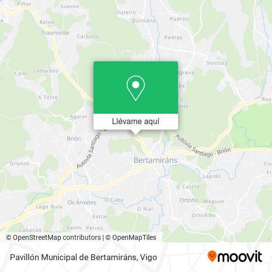 Mapa Pavillón Municipal de Bertamiráns