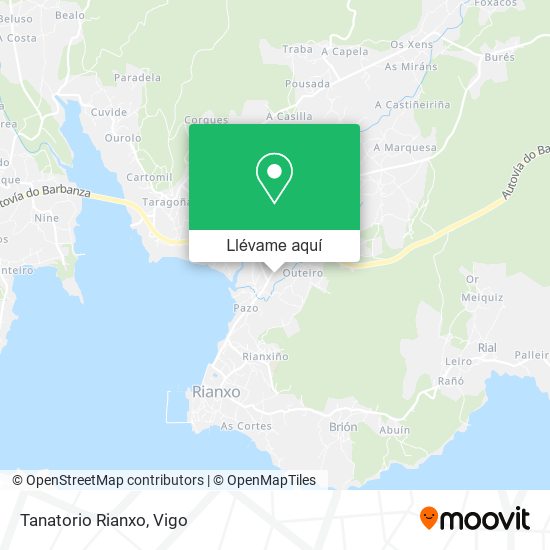 Mapa Tanatorio Rianxo
