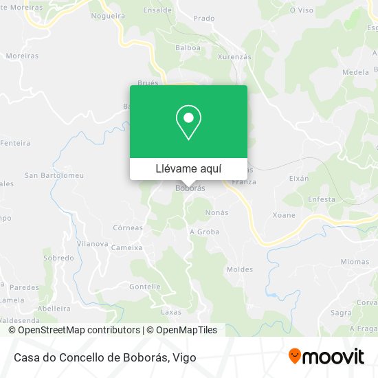 Mapa Casa do Concello de Boborás