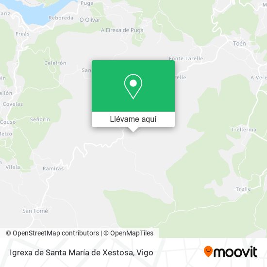 Mapa Igrexa de Santa María de Xestosa