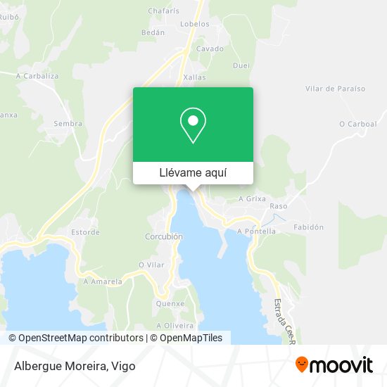 Mapa Albergue Moreira