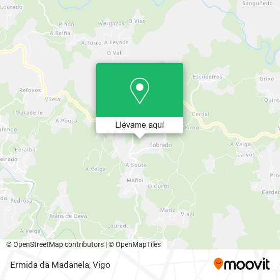 Mapa Ermida da Madanela