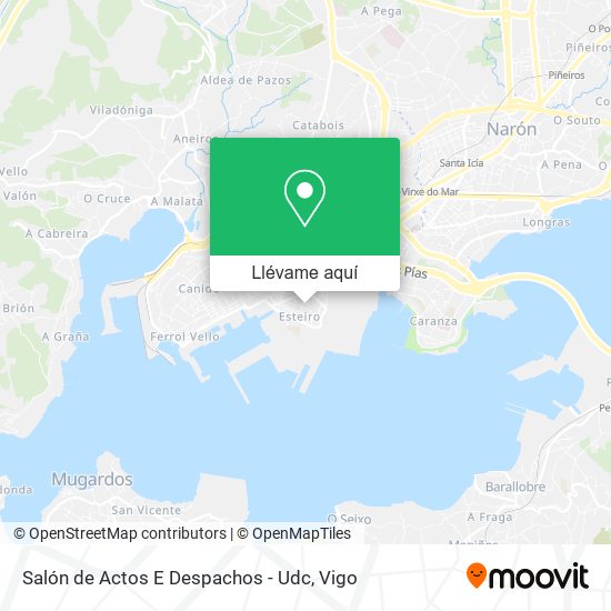 Mapa Salón de Actos E Despachos - Udc