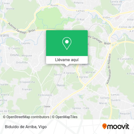 Mapa Biduído de Arriba