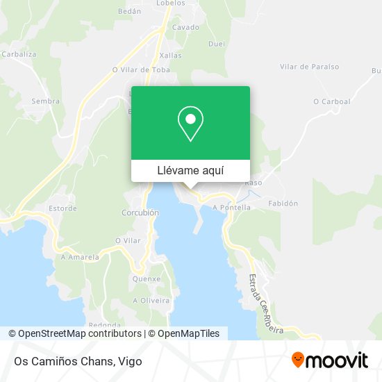 Mapa Os Camiños Chans
