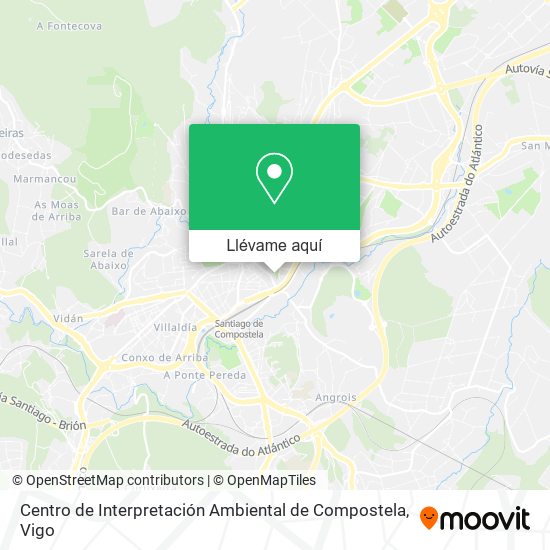 Mapa Centro de Interpretación Ambiental de Compostela