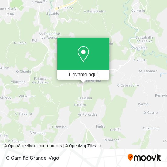 Mapa O Camiño Grande