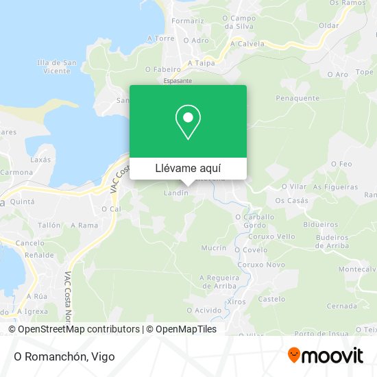 Mapa O Romanchón