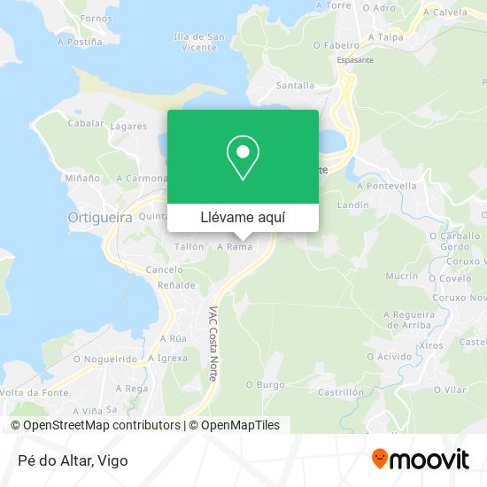 Mapa Pé do Altar