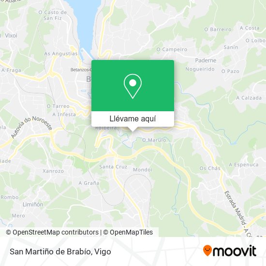 Mapa San Martiño de Brabío
