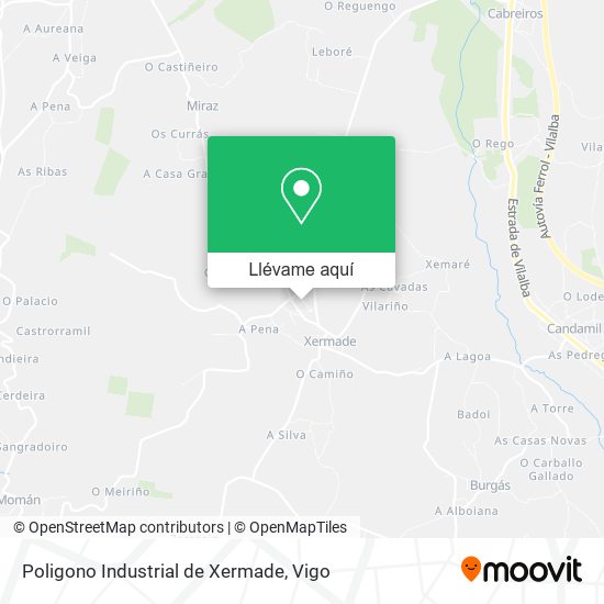 Mapa Poligono Industrial de Xermade