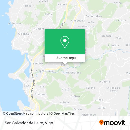 Mapa San Salvador de Leiro