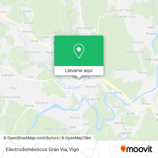 Mapa Electrodomésticos Gran Vía