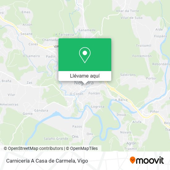 Mapa Carnicería A Casa de Carmela