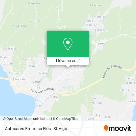 Mapa Autocares Empresa Flora Sl