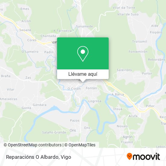Mapa Reparacións O Albardo