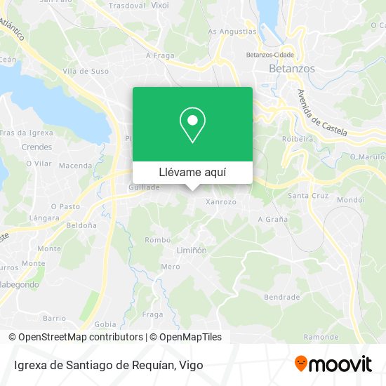 Mapa Igrexa de Santiago de Requían