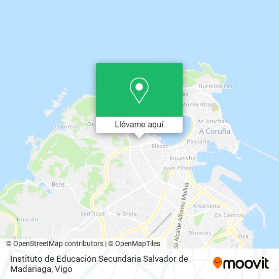 Mapa Instituto de Educación Secundaria Salvador de Madariaga