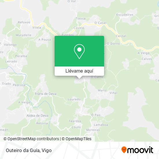Mapa Outeiro da Guía