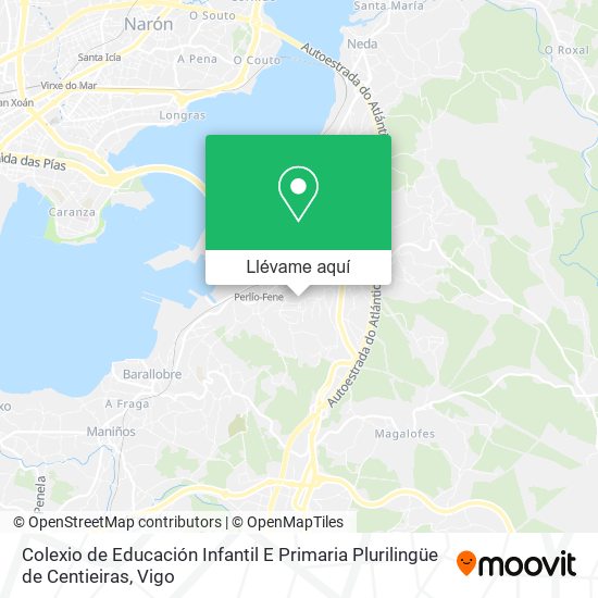 Mapa Colexio de Educación Infantil E Primaria Plurilingüe de Centieiras