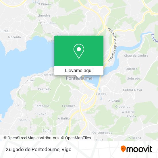 Mapa Xulgado de Pontedeume